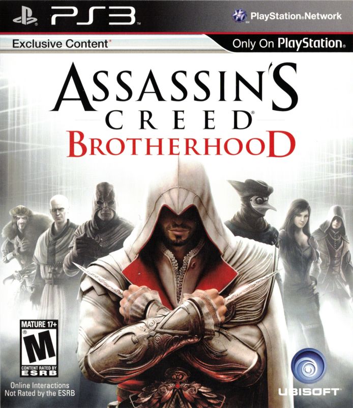 Assassin's Creed Brotherhood box art for Playstation 3